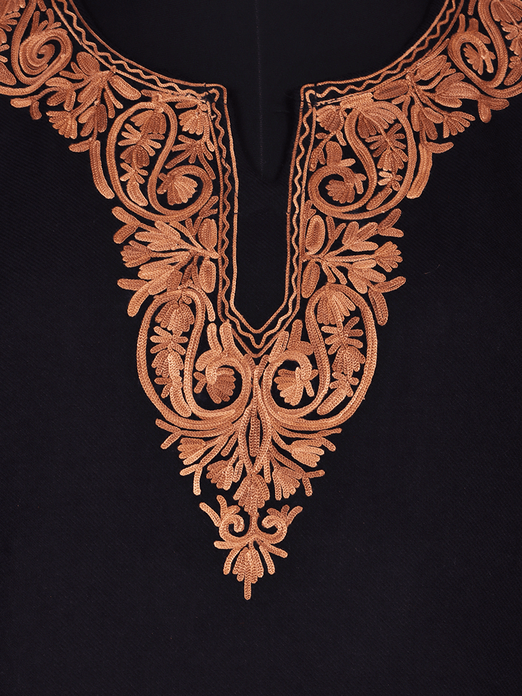 Raaz-e-Mah: raizkaar black Aari Embriodery pheran - Shopping in Kashmir