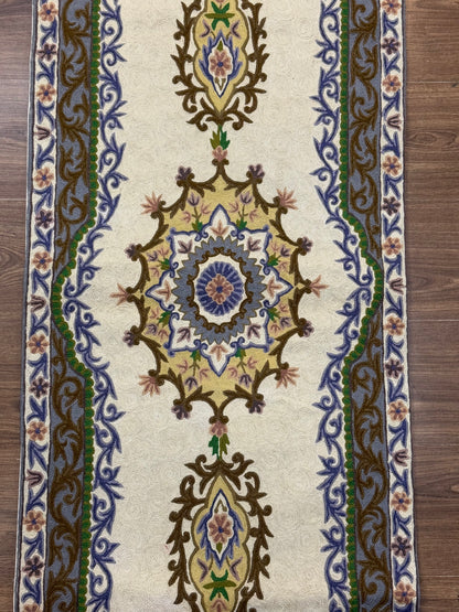 Floral Design Handmade Chainstitch Runner/Wall Hanging - Shopping in Kashmir