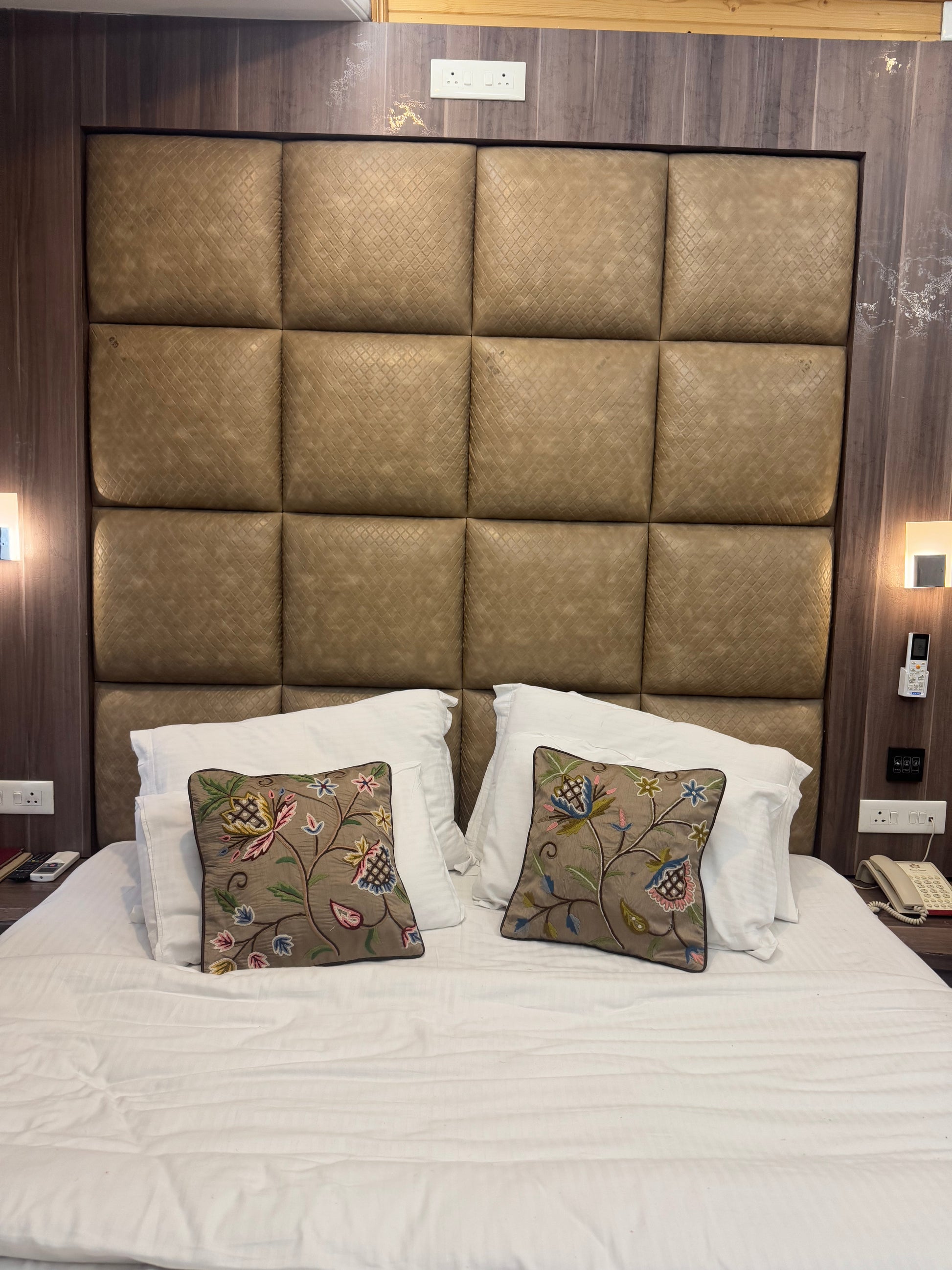 Silk Base Floral Design Handmade Chainstitch Cushion Cover (Set of Two) - Shopping in Kashmir