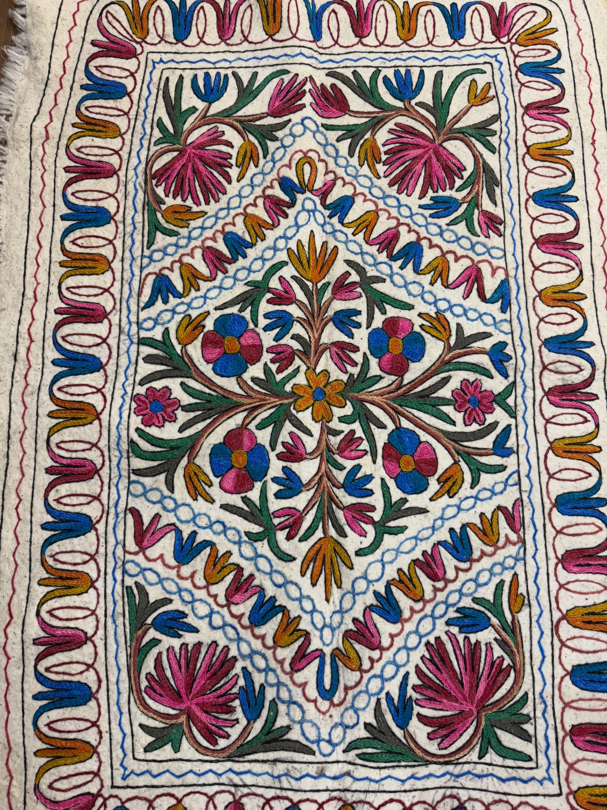 Finesse Poshkaar Design Woolen Namda - Shopping in Kashmir